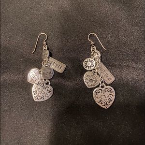 Brighton dangle inspirational earrings